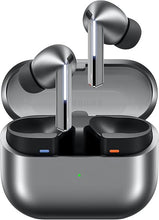 Load image into Gallery viewer, SAMSUNG Galaxy Buds 3 Pro AI True Wireless Bluetooth Earbuds, Noise Cancelling, Sound Optimization, Real-Time Interpreter, Redesigned Comfort Fit, Silver [US Version, Amazon Exclusive 2Yr Warranty]
