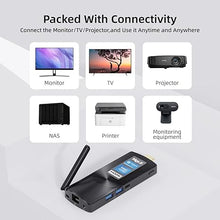 Load image into Gallery viewer, MeLE Fanless Mini PC Stick PCG02 Windows 11 Home N4000 4GB RAM 128GB IoT Industrial Desktop Computer Support Windows 10 11 Linux Ubuntu Debian 4K HDMI Auto Power on Small Micro PC with Ethernet
