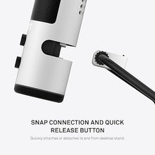 Load image into Gallery viewer, NZXT Capsule - AP-WUMIC-W1 - USB Cardioid Streaming, Gaming &amp; Podcasting Microphone - Crystal Clear Voice Clarity - Built-in Shock Absorber - Easy Boom Arm Mounting - Twitch, Discord, YouTube - White
