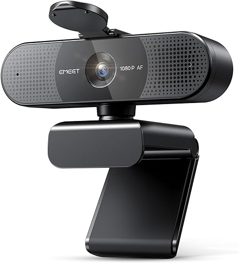 EMEET 2024 Upgraded C960 Webcam, Autofocus, 73° View Angle, Computer Camera w/Privacy Cover and Microphone, 1080P HD Webcam for PC, Plug and Play USB Webcam for Video Calling/Zoom/Skype/Teams/Webex