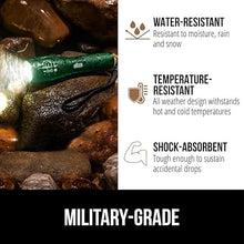 Load image into Gallery viewer, Gorilla Grip Powerful LED 750 FT Water Resistant 5 Adjustable Mode Tactical Flashlight, High Lumens Ultra Bright Zoom Flashlights, Stocking Stuffer Gift, Small Camping Car Mini Flash Light, Green
