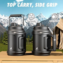 Load image into Gallery viewer, 64 oz Insulated Water Bottle for Gym: 2-in-1 Straw Spout Lid, Dual Handle, Leakproof, Keep Cold 36H, Half Gallon Stainless Steel Water Jug for Travel, Hiking, Cycling, Park, Workout, Picnic (Midnight)_5593
