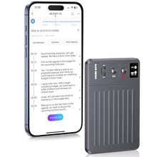 Load image into Gallery viewer, 64GB AI Voice Recorder with Voice Activated, Transcription &amp; Summary Magnetic Digital Voice Recorder for Lectures &amp; Meetings, Noise Reduction, USB-C Rechargeable, ClicoByte Chime, Dark Grey_1
