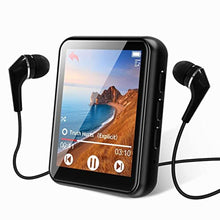 Load image into Gallery viewer, 64GB MP3 Player Bluetooth 5.3 Touch Screen Music Player Portable mp3 Player with Speakers high Fidelity Lossless Sound Quality mp3 FM Radio Recording e-Book MP3 Player Support (128GB), Black_1
