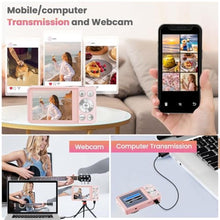 Load image into Gallery viewer, 64MP 4K Digital Camera, Hoestr 18X Zoom Autofocus Point and Shoot Compact Camera with 64GB TF Card, Flash, 2.8" LCD Screen for Teens Gifts Adult Beginner Travel Photography Vlogging (Pink)_1930
