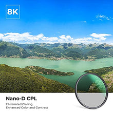Load image into Gallery viewer, 67mm Circular Polarizers Filter, K&amp;F CONCEPT Waterproof Circular Polarizing Filter with 24 Multi-Layer Coatings CPL Filter for 67mm Camera Lens (D-Series)_1264
