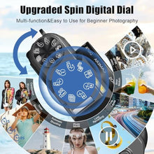 Load image into Gallery viewer, 6K Digital Camera for Photography, 64MP Vlogging Camera for YouTube with 3" 180 Flip Screen, 16X Zoom Autofocus Compact Travel Beauty Cameras for Teens, with 32GB Micro SD Card, Black_5135
