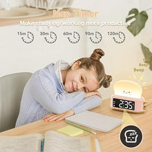 Load image into Gallery viewer, Alarm Clock for Kids, Digital Alarm Clock for Bedrooms, Cute Toast Alarm Clock with Night Light, Timer, Snooze, Adjustable Brightness, Toddler Clock Bedside, Ideal Gifts for Kids Teens Girls
