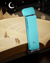 Load image into Gallery viewer, 86lux Reading Light, Rechargable Book Light for Reading in Bed, Ultralight Clip-on LED Bookmark Lamp with 3 Amber Colors &amp; Stepless Dimming for Night Reading for Book Lovers, Kids, Cyan
