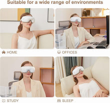 Load image into Gallery viewer, Eye Massager with Heat, Heated Eye Mask with Bluetooth Music, Massages Eye Muscles, Eye Care Gift with 5 Massage Modes and 180° Folding Design, Gifts for Friend, Mom and Dad.
