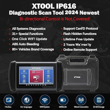 Load image into Gallery viewer, XTOOL InPlus IP616 Diagnostic Scan Tool, Lifetime Update OBD2 Scanner, 31+ Services, All Systems Diagnosis, ABS Bleed, Oil/SAS/TPMS/EPB/Throttle Reset/CAN FD
