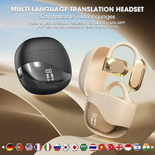 Load image into Gallery viewer, Ai Language Translator Earbuds Real-Time,Translate 144 Languages Wireless Bluetooth Earphones Translation Earbuds,Headphones Language Earbud Translators for Travel Business Learning, Biege
