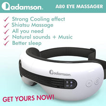 Load image into Gallery viewer, A80 Eye Massager with Heat and Cooling - Bluetooth Music Rechargeable Battery - 4 Modes - For Eye Aging Dark Circles Puffy and Dry Eyes Migraines Stress and Better Sleep - Gift for Dad/Mom/Women/Men
