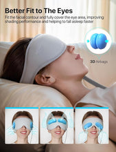 Load image into Gallery viewer, ALLJOY Christmas Gift, Eye Massager with Heat for Migraines, Birthday Gifts for Women, Heated Eye Massager Mask for Eye Relax, Improve Sleep Reduce Eye Strain Dry Eye, Eye Bags, Gifts for Men Women
