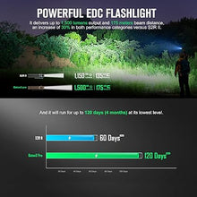 Load image into Gallery viewer, OLIGHT Baton3 Pro 1500 Lumens EDC Rechargeable Flashlights with MCC3, Compact Pocket Flashlight with L-Shape Stand and High Performance LED for Camping, Hiking and Emergency (Desert Tan Cool White)
