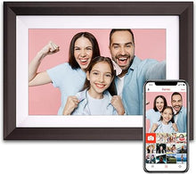 Load image into Gallery viewer, WiFi Digital Picture Frame 10.1 Inch Smart Digital Photo Frame with IPS Touch Screen HD Display, 16GB Storage Easy Setup to Share Photos or Videos Anywhere via Free Frameo APP (10.1 Inch Frame 3#)
