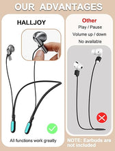Load image into Gallery viewer, for Galaxy Buds 3 &amp; Galaxy Buds 3 Pro Strap Neckband, Anti-Lost Earbuds Accessories, Support Volume Control, Ergonomic Design, Comfortable Fit, Black Band/LightBlue Tip

