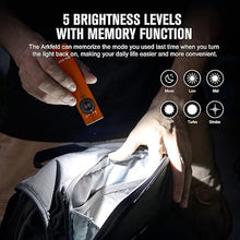 Load image into Gallery viewer, OLIGHT Arkfeld Flat Flashlight 1000 Lumens Dual Light Source EDC Lights with Green Beam and White LED Combo, Powered by Rechargeable Built-in Battery for Outdoors, Emergency, Work (Orange Cool White)
