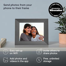 Load image into Gallery viewer, Aura Mason WiFi Digital Picture Frame | Wirecutter&#39;s Best Digital Frame for Gifting | Send Photos from Your Phone | Quick, Easy Setup in Aura App | Free Unlimited Storage | Black
