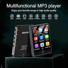 Load image into Gallery viewer, 64GB MP3 Player with Bluetooth 5.3, 2.8-inch Touch Screen Digital Music Player, Portable MP3 Player Bluetooth with Speakers High Fidelity Lossless Sound Quality, FM Radio, Voice Recorder, E-Book
