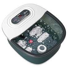 Load image into Gallery viewer, Niksa Foot Spa Bath Massager with Heat, Bubbles, Vibration and Red Light, 4 Massage Roller Pedicure, Tub for Feet Stress Relief, Foot Soaker with Mini Acupressure Massage Points Temperature Control
