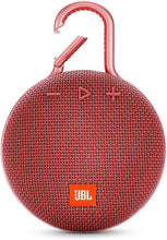 Load image into Gallery viewer, JBL Clip 3, Fiesta Red - Waterproof, Durable &amp; Portable Bluetooth Speaker - Up to 10 Hours of Play - Includes Noise-Cancelling Speakerphone &amp; Wireless Streaming
