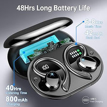 Load image into Gallery viewer, Wireless Earbuds Bluetooth Headphone Sport, 2024 Bluetooth 5.3 Earbud 14.2mm Driver Stereo Over Ear Buds, 48Hrs Earphone with Earhook, Noise Cancelling Mic, IP7 Waterproof Headset for Workout/Running
