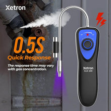 Load image into Gallery viewer, HVAC Refrigerant Leak Detector with UV LED,Automotive AC [R134A R410A R22 R1234YF] Freon Sniff Halogen Gas Leak Detector, 6 Adjustable Sensitivity, CFCs HCFCs HFCs HFOs CLD-100UV
