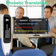 Load image into Gallery viewer, Document Scanners?OCR Text Reading Pen with 112 Languages Translator Device?Portable Real-time Translation Pen Scanner?Learning&amp;Travel&amp;Business Communicati?Text to Speech Device for Dyslexia
