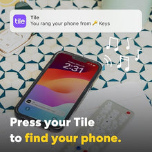 Load image into Gallery viewer, Tile by Life360 Pro (2024) - Powerful Bluetooth Tracker, Key Finder and Item Locator for Keys, Bags and More. Both iOS and Android Compatible. Phone Finder. 1-Pack (Black)
