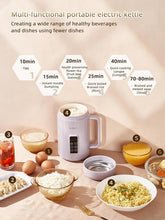 Load image into Gallery viewer, balbali Portable Electric Pot for Cooking Dorm Room - 28oz Non-stick Travel Electric Kettle, Mini Electric Hot Pot with Temperature and Time Control - Self Heating Soup/Rice/Ramen Cooker/Warmer Purple
