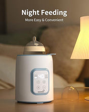 Load image into Gallery viewer, GROWNSY Bottle Warmer, 8-in-1 Fast Baby Milk Warmer with Timer for Breastmilk or Formula, Accurate Temperature Control, Multifunctional Baby Bottle Warmers for All Bottles- Blue
