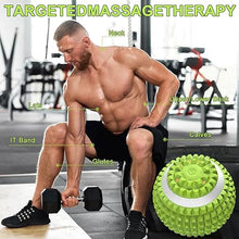 Load image into Gallery viewer, Vibrating Ball Massager, Vibration Massage Ball for Physical Therapy, Mobility Ball for Workout Recovery, Deep Tissue Massager for Pain Relief and Trigger Point Treatment (Green)
