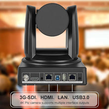 Load image into Gallery viewer, 4K PTZ Camera,10X PTZ Camera,4KP30 IP Streaming Output with HDMI,3G-SDI,USB 3.0 for Video Conference, Church and Schools.(SDI+HDMI+USB3.0+IP, 10X)
