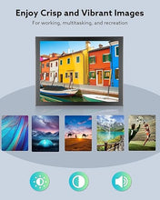 Load image into Gallery viewer, Eyoyo 8 inch Small Mini Monitor 1024x768 Resolution Car Rear View TFT LCD Screen Display with HDMI/VGA/AV Video Input for PC DVD DVR CCD 140 Degree Wi
