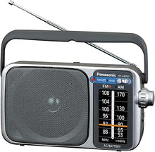 Load image into Gallery viewer, Panasonic Portable AM / FM Radio, Battery Operated Analog Radio, AC Powered, Silver (RF-2400D)
