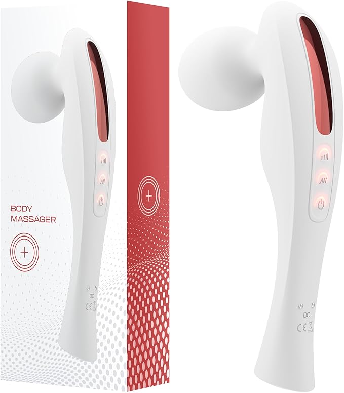 Powerful Handheld Body Massager for Deep Tissue Relief Relax Muscles and Alleviate Pain with Percussion Therapy Cordless and Rechargeable Massage