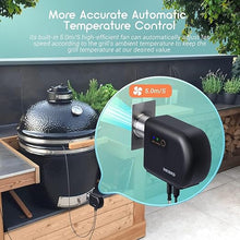 Load image into Gallery viewer, Wi-Fi &amp; Bluetooth BBQ Smoker Temperature Controller with Automatic Smoker Fan, INKBIRD ISC-027BW Grill Thermometer with 4 Probes for Big Green Egg, Kamado Joe, Primo, Vision Grill, Akorn Kamado
