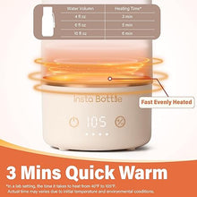 Load image into Gallery viewer, Portable Baby Bottle Warmer for Breastmilk: Fast 3-Minute Quick Warm Baby Milk &amp; Water Warmer - A Travel Essential for On-The-Go
