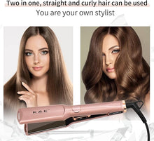 Load image into Gallery viewer, K&amp;K Hair Straightener for Hair Professional 1.5 Inch Flat Iron 3D Floating Titanium Ceramic PTC Fast Heated Automatic Adjustable 50°F-450°F 60min Auto -Off
