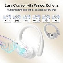 Load image into Gallery viewer, Wireless Earbuds 75hrs Bluetooth 5.3 Headphone Sport, 2024 Bluetooth Earbuds Stereo Deep Bass Over Ear Bud with Earhooks, ENC Noise Cancelling Mic, IPX7 Waterproof Earphone White
