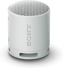 Load image into Gallery viewer, Sony SRS-XB100 Wireless Bluetooth Portable Lightweight Super-Compact Travel Speaker, Durable IP67 Waterproof &amp; Dustproof Shower Speaker, 16 Hr Battery, Versatile Strap, Hands-free Calling, Light Gray
