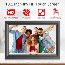 Load image into Gallery viewer, ThankVip WiFi Digital Picture Frame, 1280 * 800 HD Display IPS Touch Screen Digital Photo Frame,16GB Memory, Auto-Rotate, Wall-Mounted, Share Photos/Videos and Send Best Wishes via Phone App
