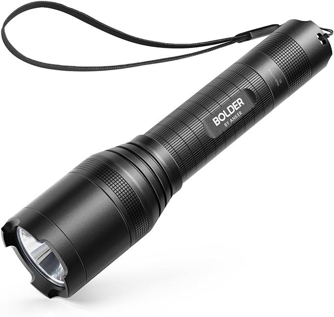 Anker Rechargeable Bolder LC90 LED Flashlight, Pocket-Sized Torch with Super Bright 900 Lumens CREE LED, IPX5 Water-Resistant, Zoomable, 5 Light Modes