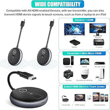 Load image into Gallery viewer, Wireless HDMI- One Transmitter and Four Receivers- G9R Extender Kit, Wirelessly Simultaneous Expansion, 50M/165FT 5.8G/2.4G @60Hz, Plug and Play- Stream Video from Laptop to Multi-TVs/Monitors
