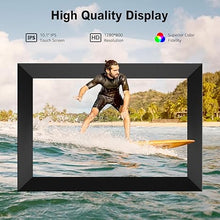 Load image into Gallery viewer, Frameo 10.1 Inch Digital Picture Frame, 1280x800 HD IPS Touch Screen Photo Frame Electronic, Smart WiFi Digital Photo Frame Easy to Share Photos/Videos via Frameo APP - Black
