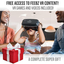 Load image into Gallery viewer, VR Headset for iPhone &amp; Android 1.0 - for Kids | with Links to 3D VR Videos + VR Games for Android | Virtual Reality Goggles Set for Phones 4.5&quot;-6.5&quot;
