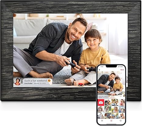 10.1 Inch Uhale WiFi Digital Picture Frame with 32GB Storage and 1280 * 800 IPS Touch Screen Easy Setup to Share Photo Video via Free APP, for Christmas