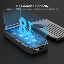 Load image into Gallery viewer, WAVLINK 40Gbps PCIe NVMe SSD Enclosure, USB4 External Hard Drive Enclosure, for B M/M-Key PCIe SSD 2280 Size, Tool-Free Installation, Compatible with TBT4/TBT3/USB4/USB3.2 and More
