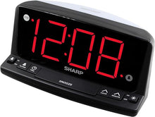 Load image into Gallery viewer, Sharp LED Digital Alarm Clock – Simple Operation - Easy to See Large Numbers, Built in Night Light, Loud Beep Alarm with Snooze, Bright Big Red Digit Display
